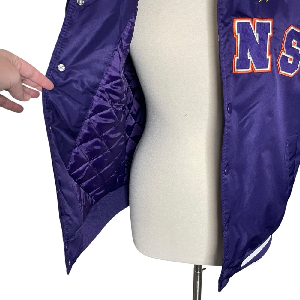 Phoenix Suns M Ultra Game satin bomber jacket purple - Picture 5 of 8